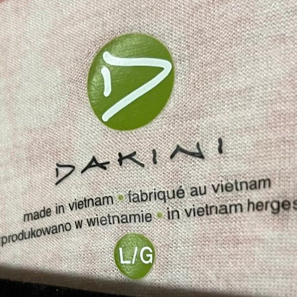 Dakini Taupe and Peach Ikat Print Long Sleeved Dress Size Large - Picture 6 of 6